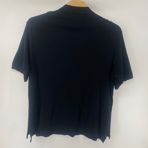 Polo Ralph Lauren Polo Shirt Mens 2XLT Black Cotton Jersey Short Sleeve Logo - Picture 3 of 9